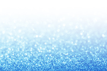 Abstract glitter blue background