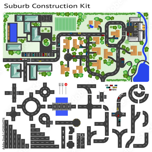 Suburb Road construction Kit to Build your own, see my portfolio for other kits
