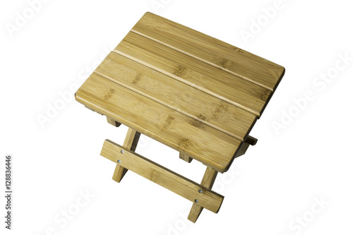 folded wood bench