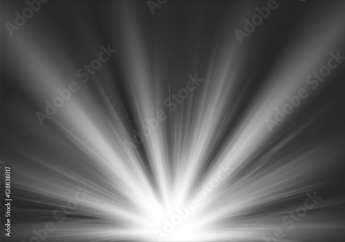 Light shining on clipping mask vector illustration