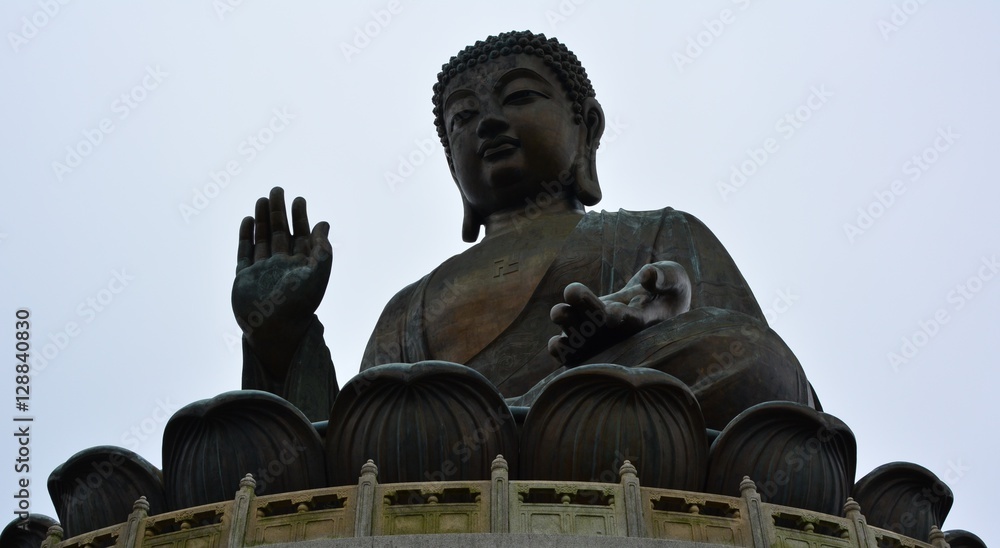 Fototapeta premium skyscraper, buddha, cable car.