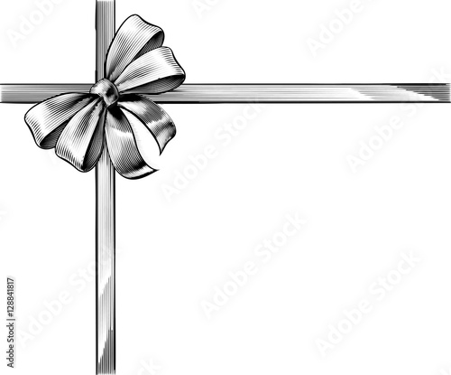 Gift Ribbon Bow Vintage Woo...