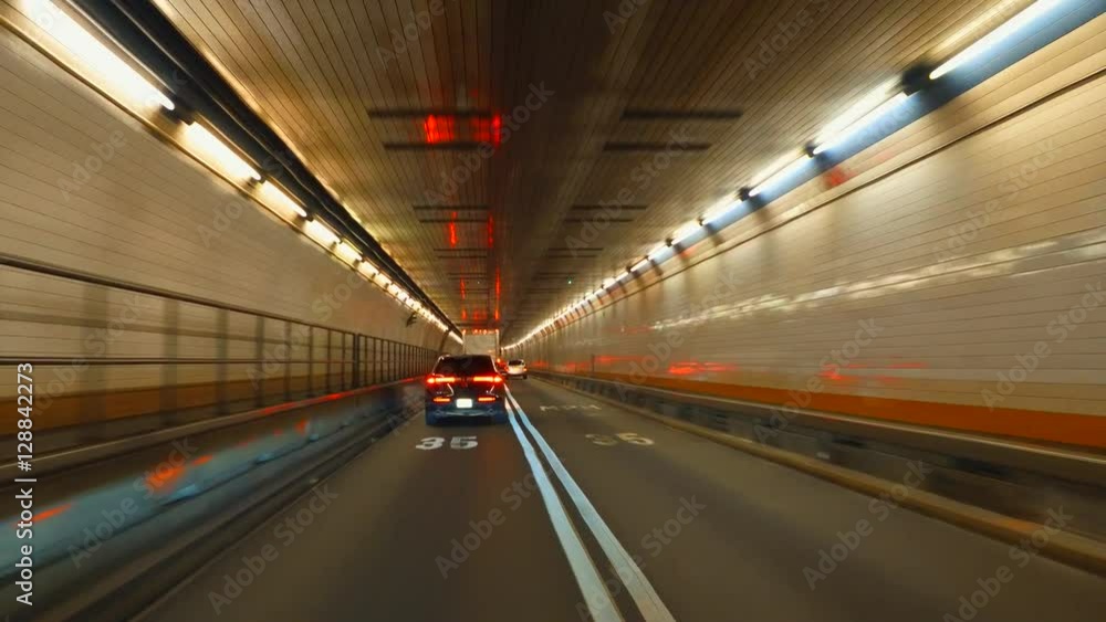Driving in a tunnel with car mounted camera Driving in a tunnel with car mounted camera