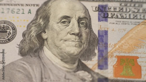 Wallpaper Mural Close up portrait of one hundred dollars bill in 4K Torontodigital.ca