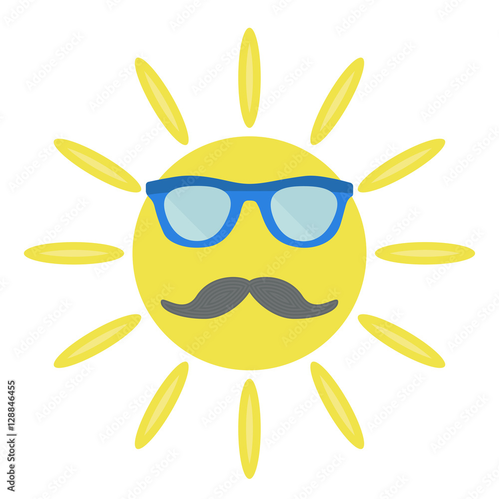 Sun With Sunglasses Smiling Icon High-Res Vector Graphic - Getty Images