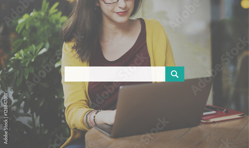 Cuadro en lienzo Search Discover Exploration Finding Internet Concept