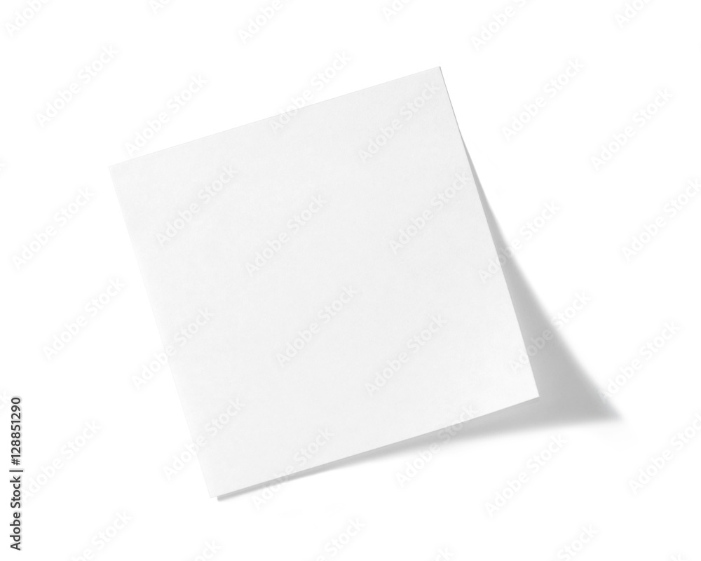 White sticky note isolated White sticky note isolated