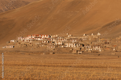 tsomoriri town in ladakh photo