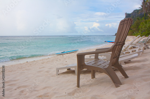 bench on the beach