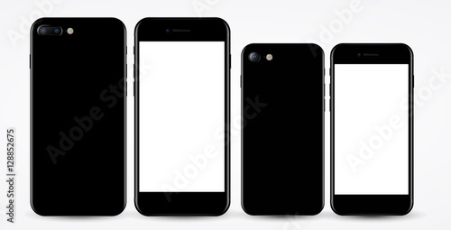 black smartphone 5.5 and 4.7 display