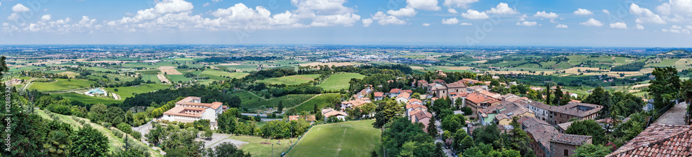 General view of the medieval Italian city General view of the medieval Italian city