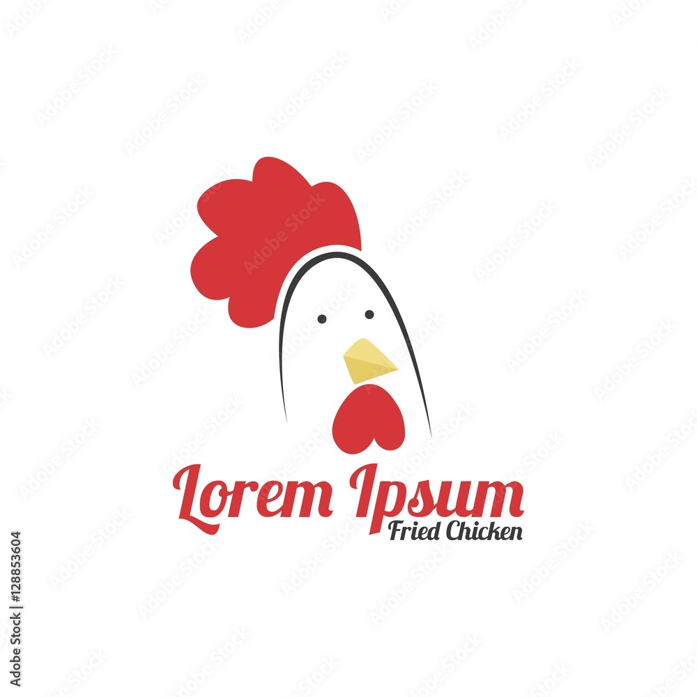 Poultry or Fried Chicken Restaurant Logo Template Poultry or Fried Chicken Restaurant Logo Template