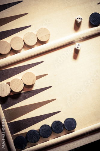 Backgammon board detail Fototapete