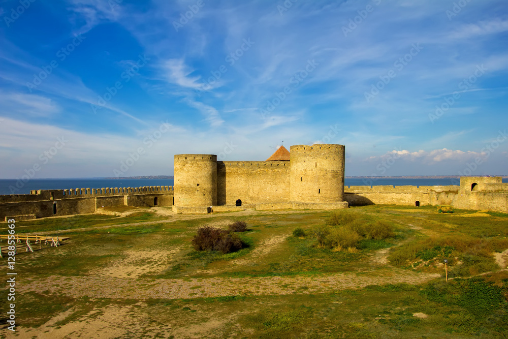 fortress in Belgorod Dniester, the panorama of the fortress fortress in Belgorod Dniester, the panorama of the fortress