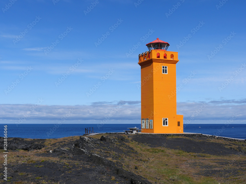 Leuchtturm Svörtuloft an der Westküste von Island