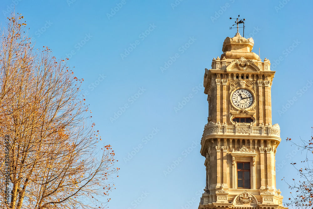 Dolmabahce clock tower detail