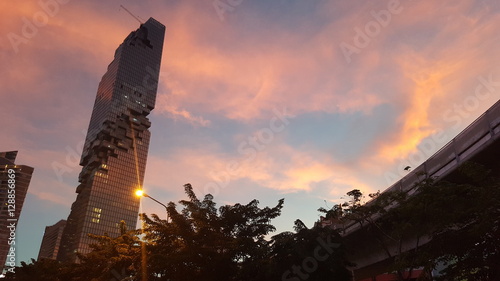 Mahanakhon Tower, new tallest skyscraper of Bangkok, Thailand photo