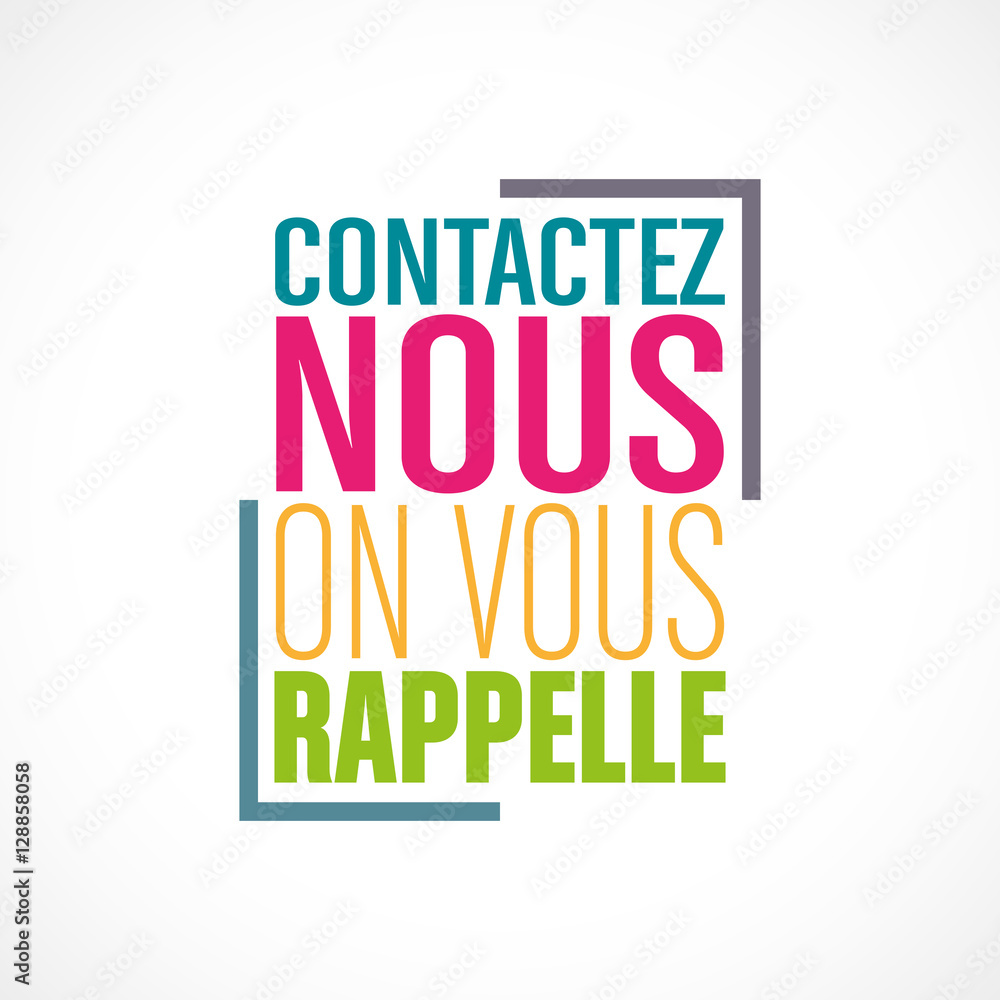 Naklejka premium service client,contactez nous