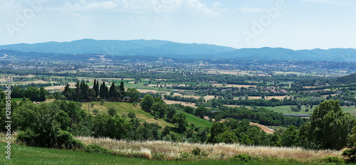 Views of the valley in Tuscany