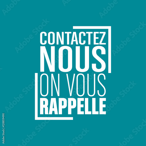 contactez nous on vous rappelle