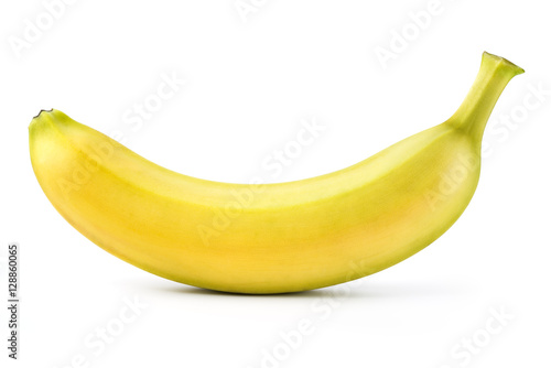 Banana isolated on white. With clipping path.
