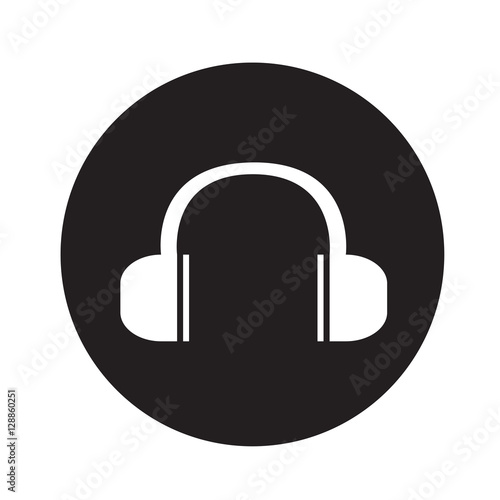 Headphones icon illustration design