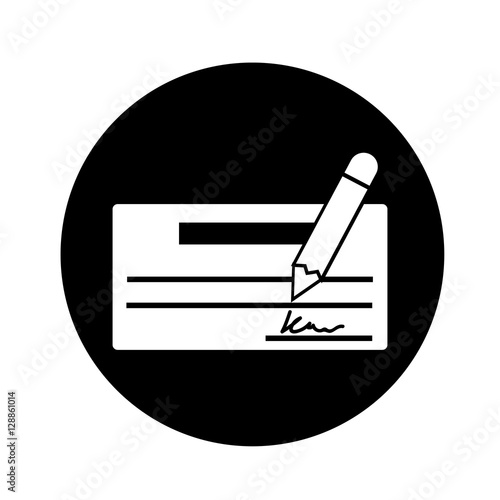 cheque icon illustration design