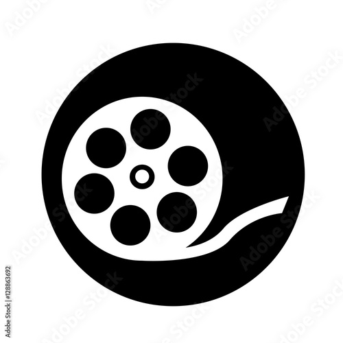 Film Reel Icon illustration design