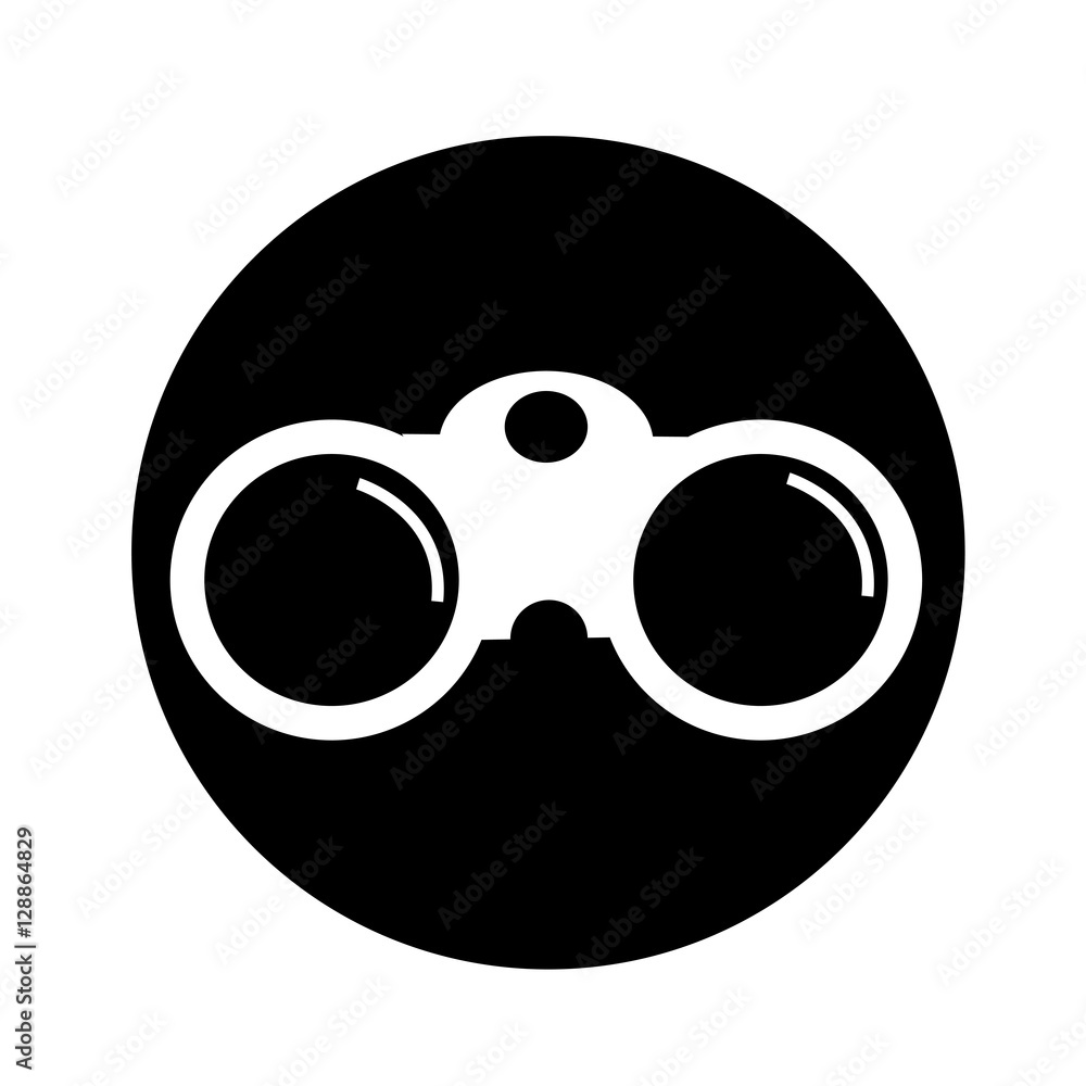 Binocular Icon illustration design Binocular Icon illustration design