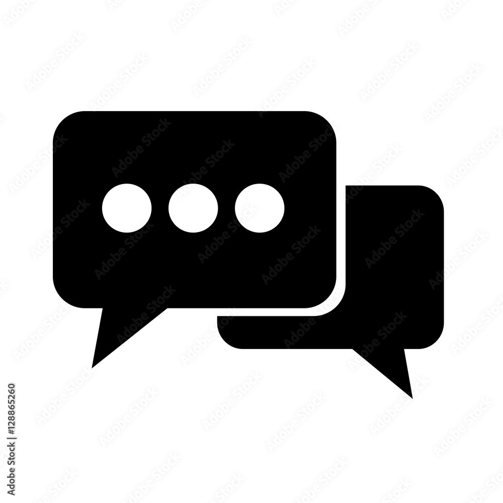 Speech bubble icon illustration design Speech bubble icon illustration design