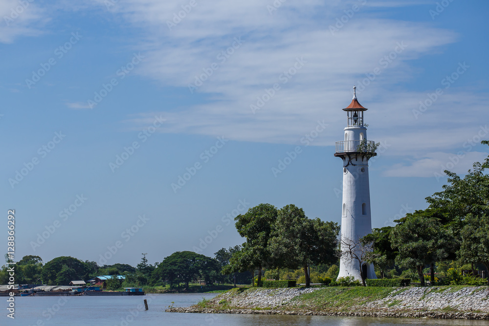 The lighthouse in Thailand's Phra Nakhon Si Ayutthaya Province. The lighthouse in Thailand's Phra Nakhon Si Ayutthaya Province.