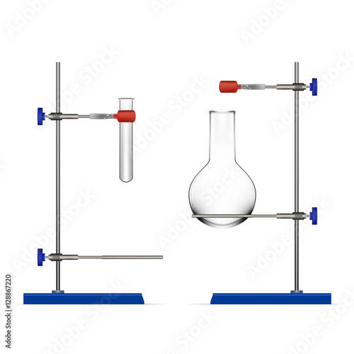 Chemistry Lab Flask And Tubes Grip Stand Holder
