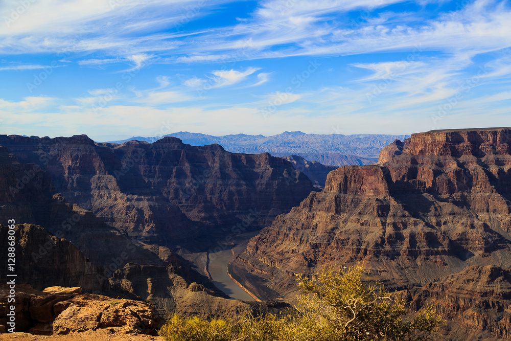 Rocks and mountains of Grand Canyon and Nevada, Arizona dessert.