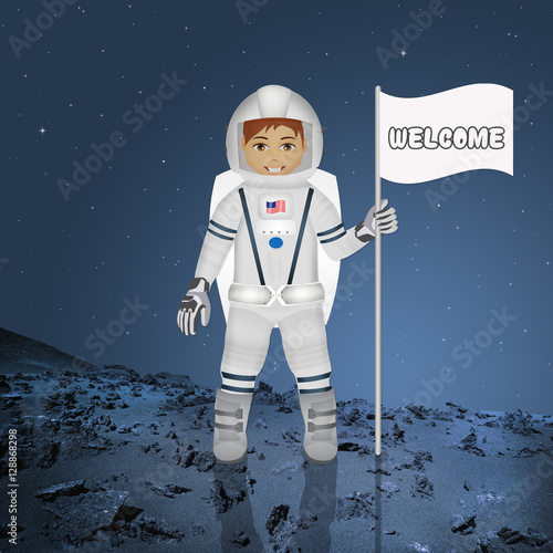 Fototapeta Naklejka Na Ścianę i Meble -  welcome to the moon