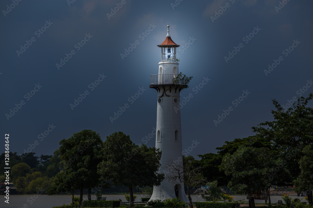 The lighthouse in Thailand's Phra Nakhon Si Ayutthaya Province. The lighthouse in Thailand's Phra Nakhon Si Ayutthaya Province.