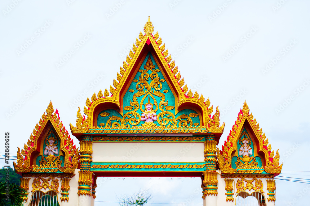 The Thai temple art of the faith in Thailand