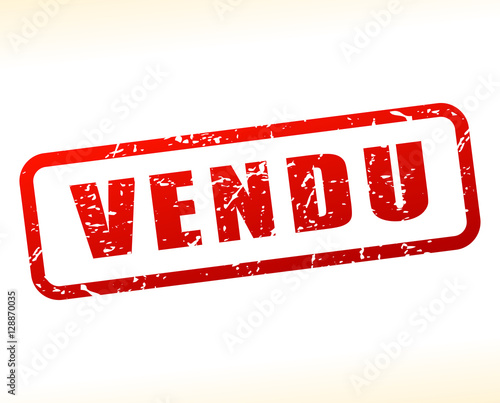 texte vendu tamponné