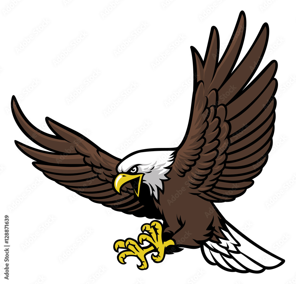 Fototapeta premium flying eagle mascot