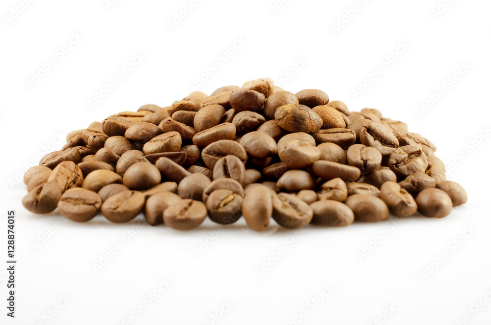 Coffee Beans Isolated on White Background Coffee Beans Isolated on White Background