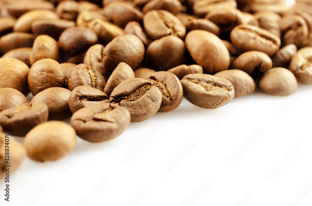 Coffee Beans Isolated on White Background Coffee Beans Isolated on White Background