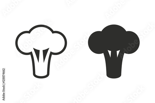 Broccoli - vector icon.