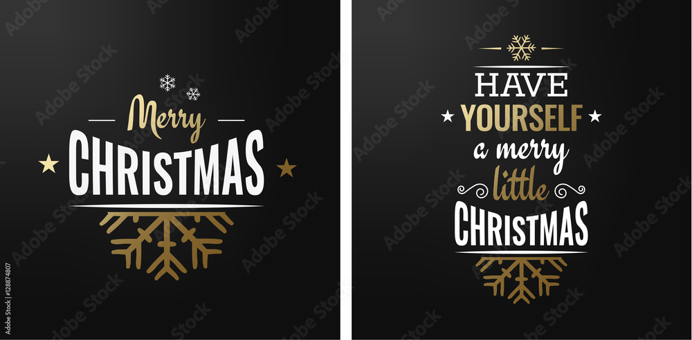 Merry christmas set of luxury gold lettering, with caligraphic letters, text and decoration, collection of premium christmas vector illustration for postcard, banner and wish card Merry christmas set of luxury gold lettering, with caligraphic letters, text and decoration, collection of premium christmas vector illustration for postcard, banner and wish card