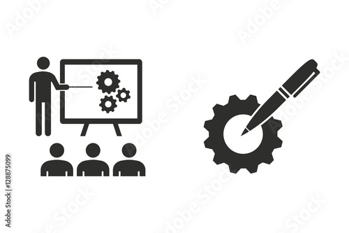 Management consulting - vector icon.