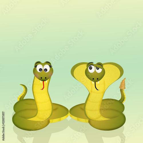 cobra and snake