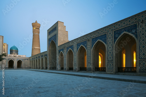 Complex of ancient buildings in the city of Bukhara, Uzbekistan