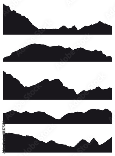 Hochgebirge Silhouette photo