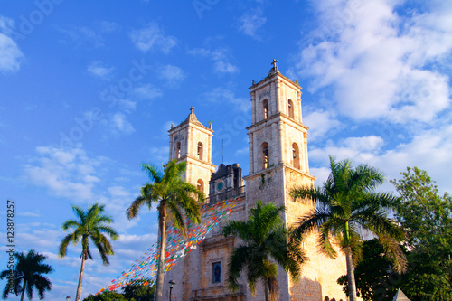 Valladolid church colonial Mexico photo