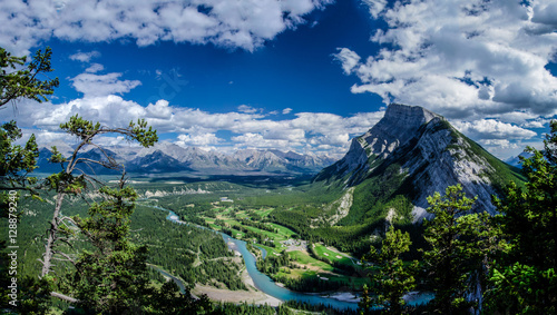 View of Mount Rundle from Tunnel Mountain in Banff