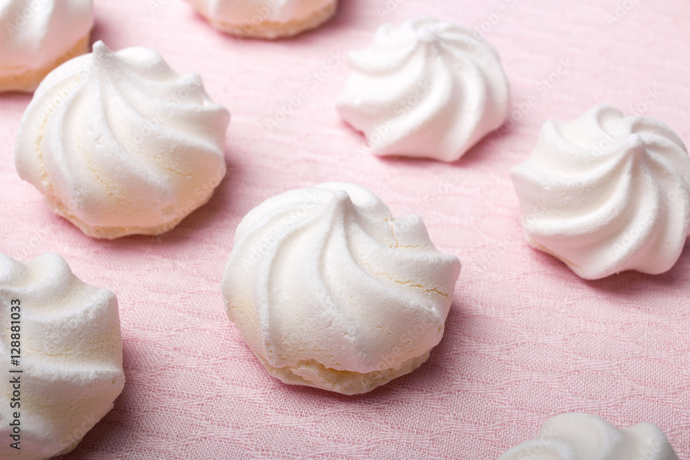 small spiral meringues - shallow depth of field