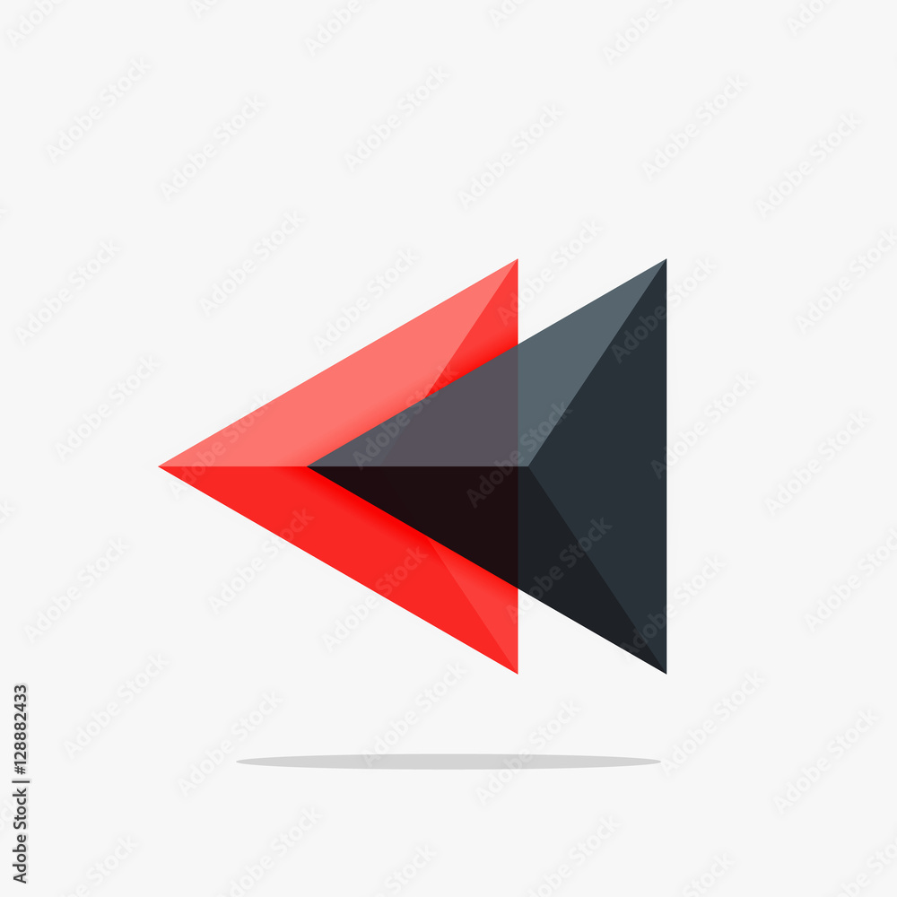 Blank triangle layout business template Blank triangle layout business template